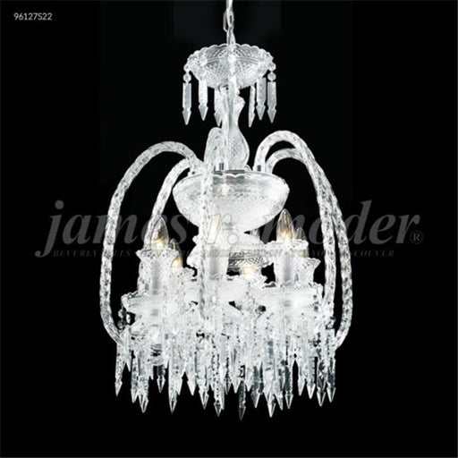 James R Moder 96127S22 Le Chateau 6 Light Crystal Chandelier Silver Imperial Crystal Clear