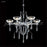 James R Moder 96316S22 Medallion Fashion 6 Light Crystal Chandelier Silver Imperial Crystal Clear