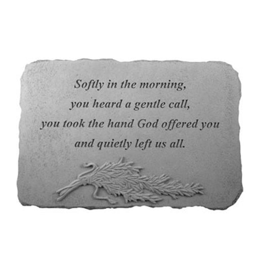 Kay Berry 07545 Softly In The Morning Memorial Stone&#44; Rosemary