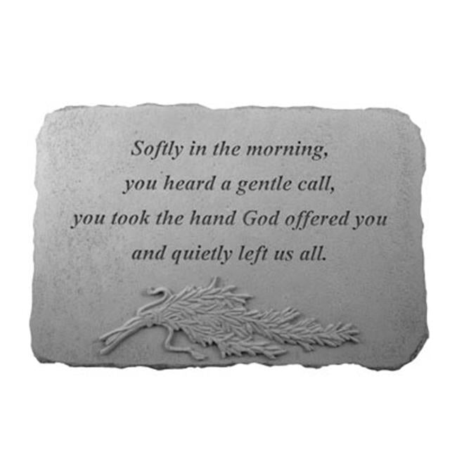 Kay Berry 07545 Softly In The Morning Memorial Stone&#44; Rosemary