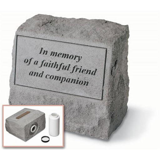 Kay Berry- Inc. 93620 In Memory Of A Faithful Friend - Headstone-Urn Memorial - 9.5 Inches x 8 Inches