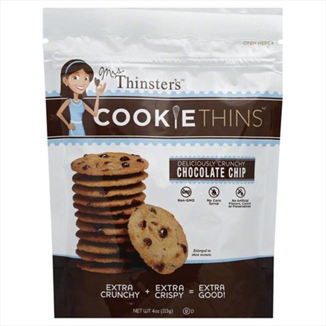 MRS THINSTERS COOKIE THIN CHOC CHIP-4 OZ -Pack of 12