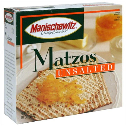 MANISCHEWITZ MATZO UNSALTED-10 OZ -Pack of 12