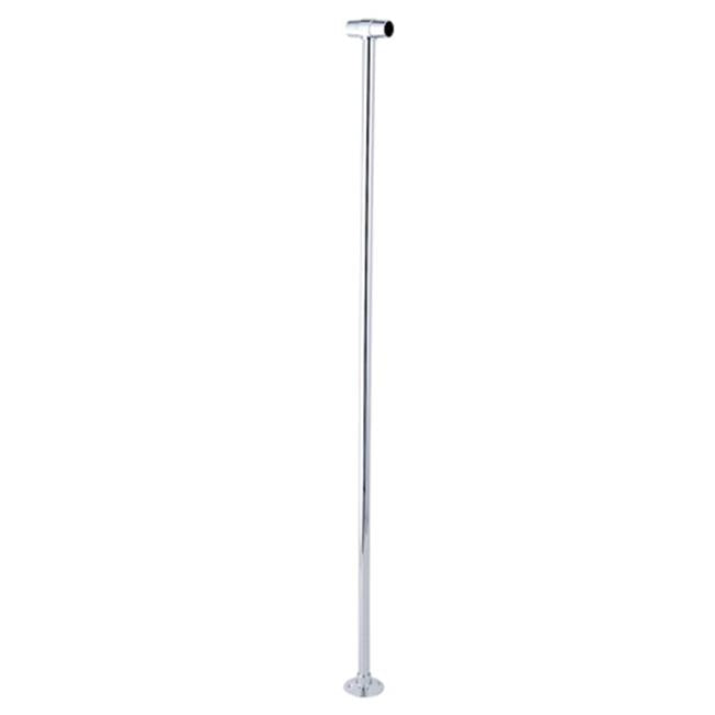 Kingston Brass Abt1042-1 Shower Curtain Ring Support Rod - Polished Chrome Finish