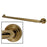 Kingston Brass DR214182 18 Inch Milano 3 Layer Flange Grab Bar - Polished Brass