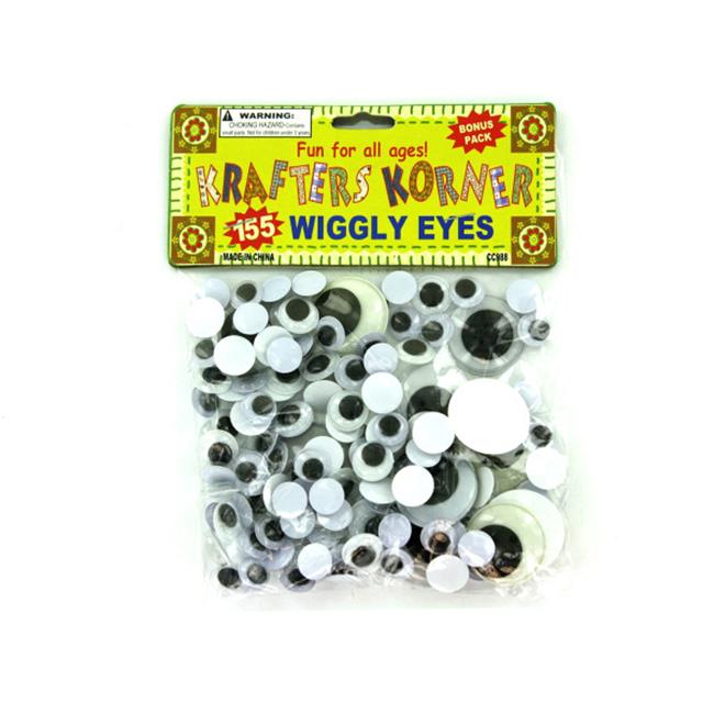 Bulk Buys CC988-48 Craft Wiggly Eyes - Pack of 48