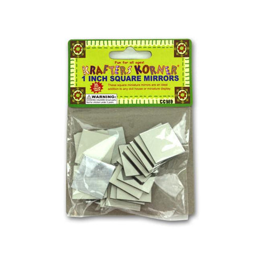 Miniature crafting mirrors - Pack of 48