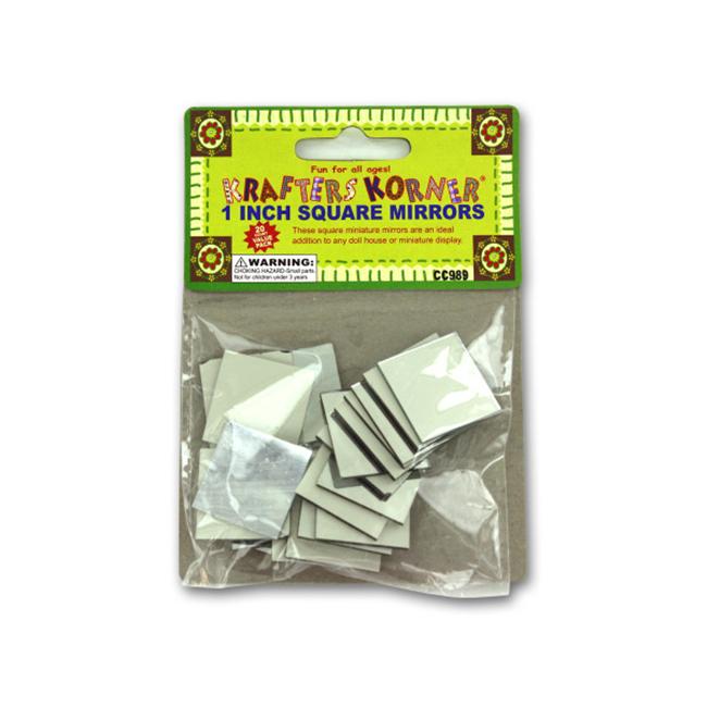 Miniature crafting mirrors - Pack of 48