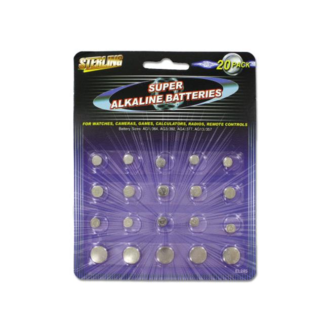 Alkaline button batteries - Pack of 48