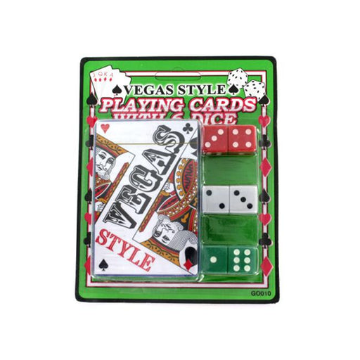 Vegas style playing card with dice - Pack of 96