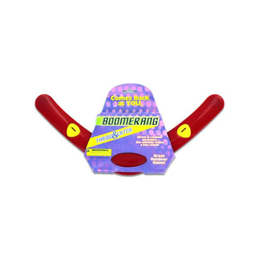Bulk Buys KL120-48 Red Plastic Boomerang Toy - Case of 48