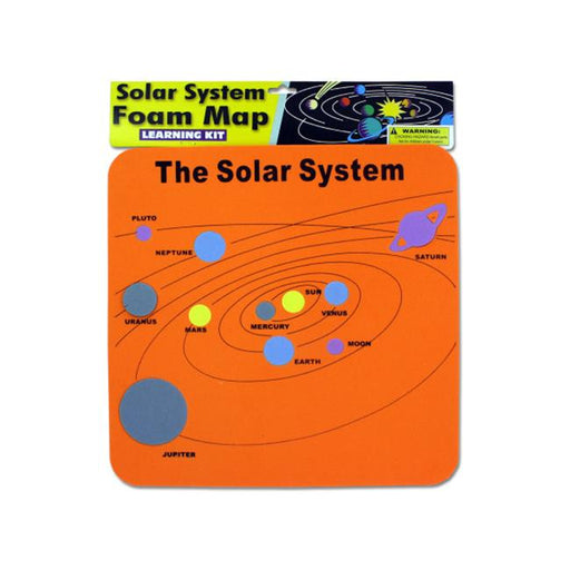 Bulk Buys KL153-24 11-3/4&quot; x 12&quot; x 1/8&quot; Solar System Map Foam Mat - Case of 24