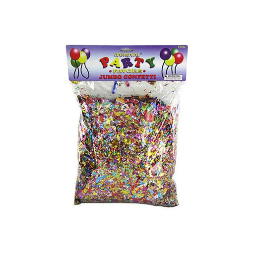 Bulk Buys PA094-96 Jumbo Metallic Confetti Pack in a Poly Bag - Pack of 96