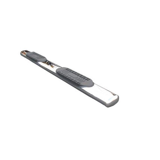 A8210S 6 In. Oval Straight Nerf Bar - 2 Step Pad&#44; Silver&#44; 2009-2014 Ford F-150