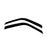 VENTSHADE CO 92099 Rainguard Ventvisor Smoke 2 Pieces