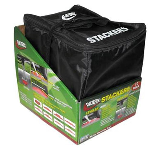 VALTERRA LLC A100920 Stackers Leveling Block - Black&#44; 10 Bag