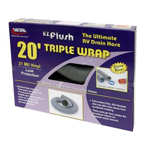 D040054 20 Ft. Ez Flush Sewer Hose&#44; Silver