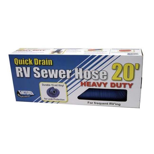 VALTERRA LLC D040056 25 Ft. Quick Drain Sewer Hose&#44; Blue