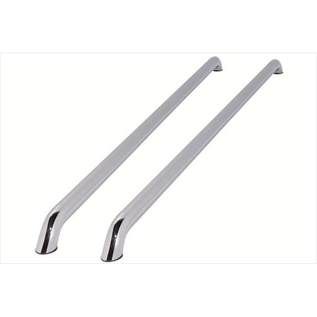 99601 Bed Side Rail&#44; Stake Pocket Mount - Polished Stainless Steel