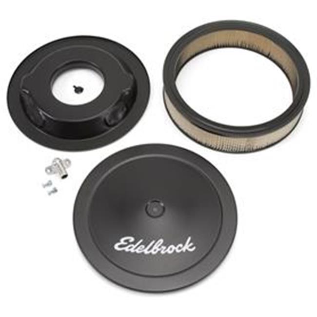 EDELBROCK 1223 Pro-Flo Black Finish 3 In. Round Air Filter Element With 14 In. Diameter