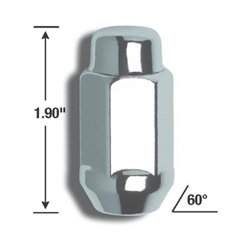 GORILLA 9114 8 x L Extra Long Lug Nut Acorn Bulge&#44; 14 mm. X 1.5
