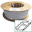 JR PRODUCTS 10001 Exterior Hardware RV 1 in. x 1000 ft. Vinyl Insert White