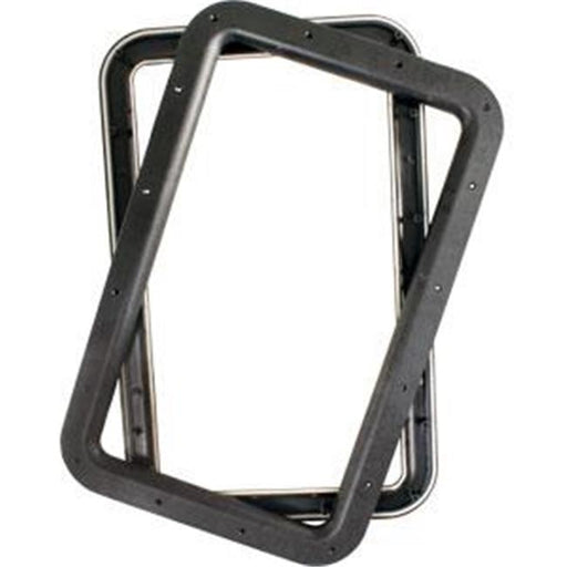 JR PRODUCTS 11021 Exterior Hardware RV Door Window Frame&#44; Black