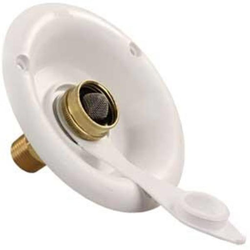 321B26A City Water Dish&#44; Polar White With 0.5 In. Mpt