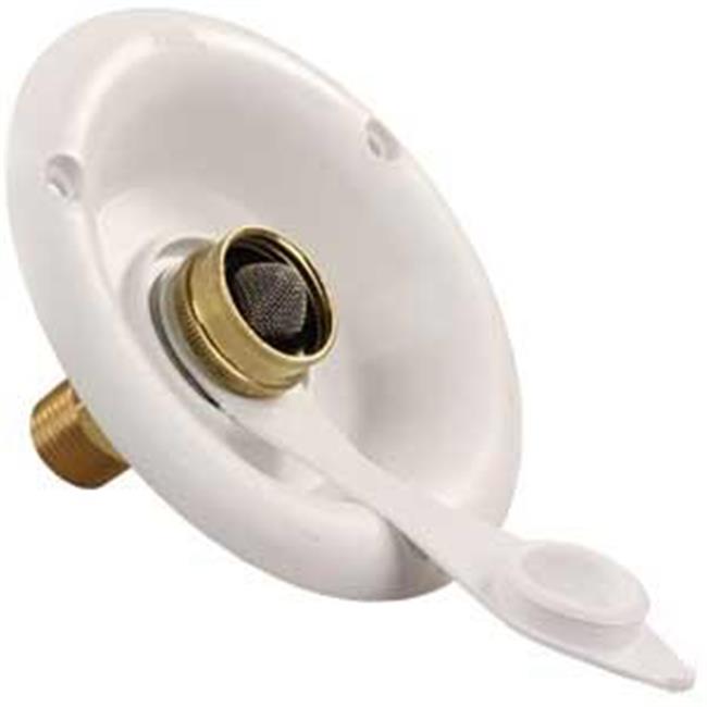 321B26A City Water Dish&#44; Polar White With 0.5 In. Mpt