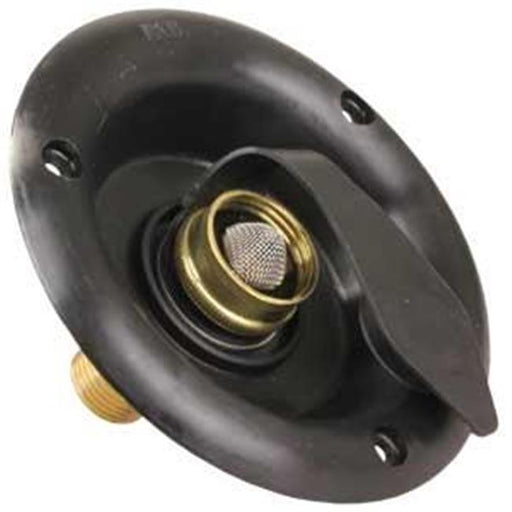 321B36A City Water Dish&#44; Black With 0.5 In. Mpt