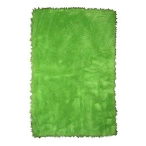 LA Rug FLK-004-3958 Flokati Lime Green- Lime Green