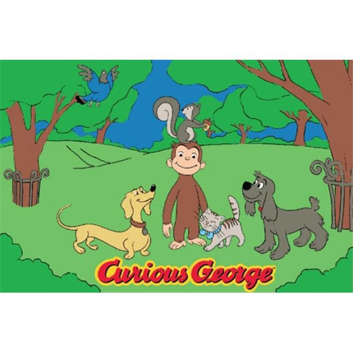 LA Rug CG-05 5178 51&quot; x 78&quot; Nylon Rug - George and Friends