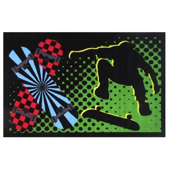 LA Rug&#44; Fun Rugs FT-73 3958 Kids Multi Color Fun Rugs