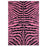 LA Rug&#44; Fun Rugs FT-189 5178 Fun Time Zebra Skin Accent Rug - Pink