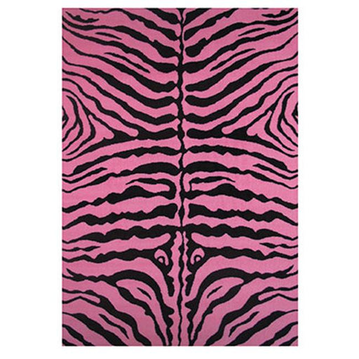 LA Rug&#44; Fun Rugs FT-189 5178 Fun Time Zebra Skin Accent Rug - Pink