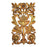 HMH 2209AG Openwork Floral Carving in Antique Gold Finish
