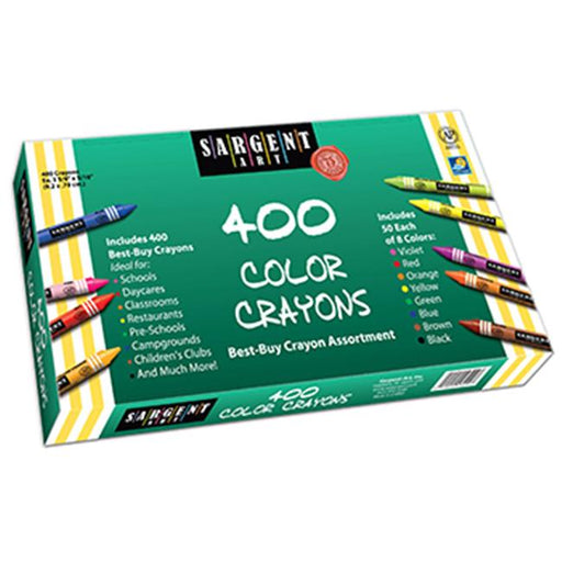 Sargent Art Inc. Sar553220 Sargent Art Best Buy Crayon Assortment 400 Standard Crayons