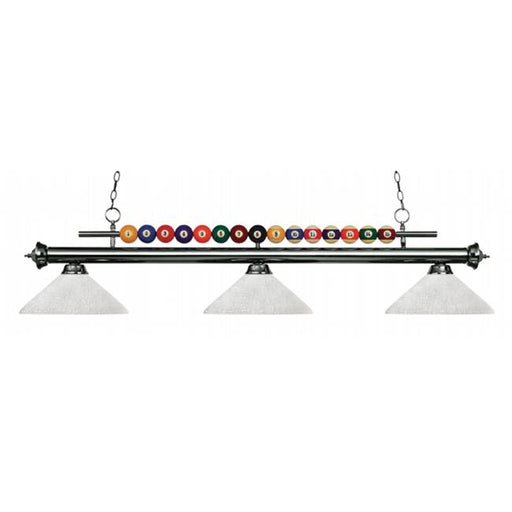 Zlite 170GM-AWL14 3 Billiard Light with Shade - Angle White Linen