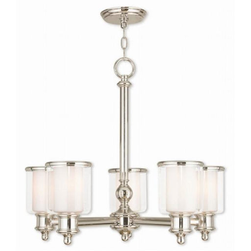Middlebush 40205-35 Polished Nickel Chandelier Light&#44; 21.25 in.