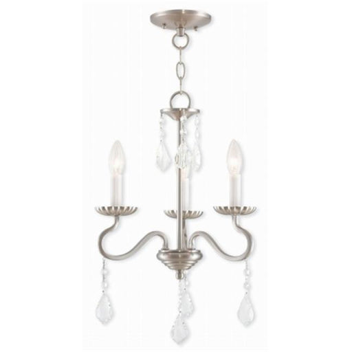 Callisto 40773-91 Brushed Nickel Mini Chandelier Light&#44; 19 in.