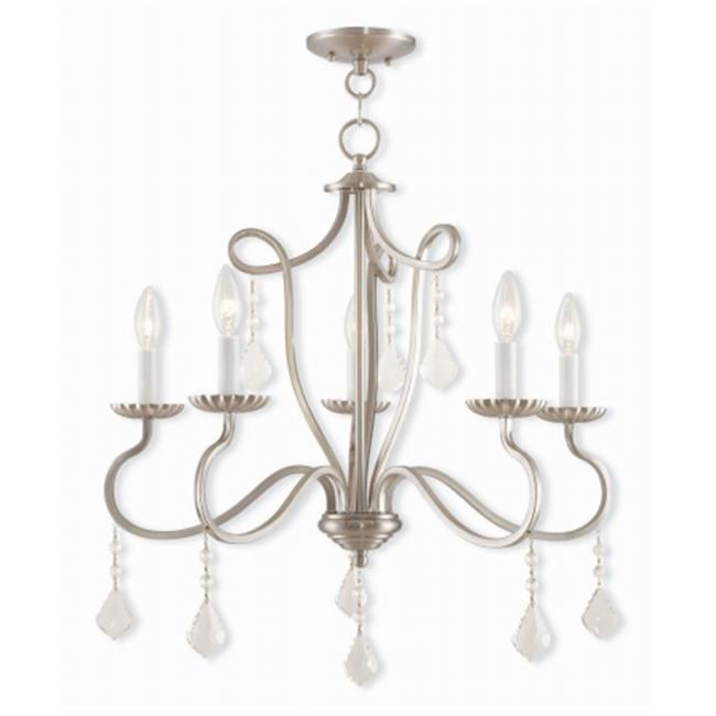 Callisto 40775-91 Brushed Nickel Chandelier Light&#44; 24.75 in.