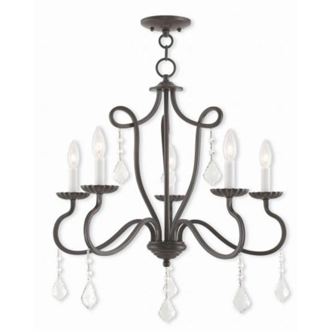 Callisto 40775-92 English Bronze Chandelier&#44; 24.75 in.