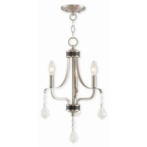 Laurel 40783-91 Brushed Nickel Mini Chandelier&#44; 20 in.