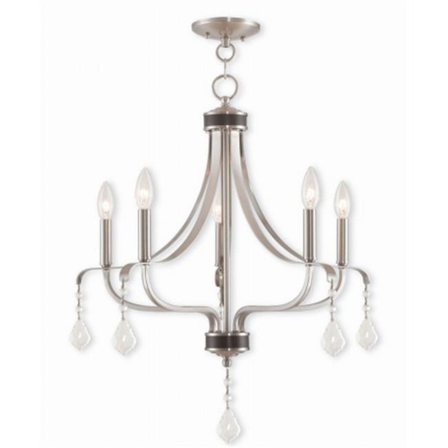 Laurel 40785-91 Brushed Nickel Chandelier Light&#44; 26.5 in.