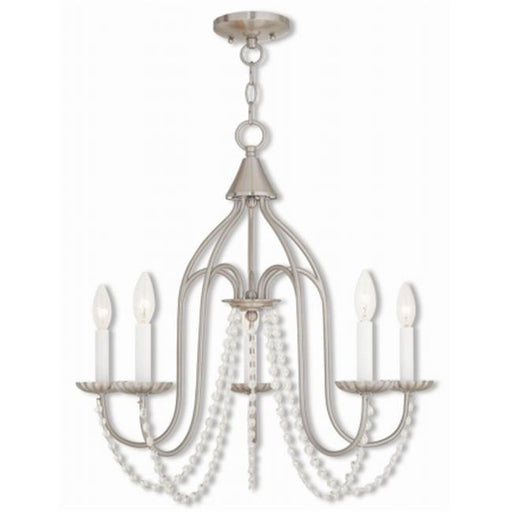Alessia 40795-91 Brushed Nickel Chandelier Light&#44; 23 in.