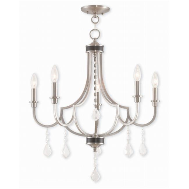 Glendale 40885-91 Brushed Nickel Chandelier Light Light&#44; 26.75 in.