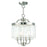 Ashton 50543-91 Brushed Nickel Convertible Mini Chandelier & Ceiling Mount Light&#44; 18 in.