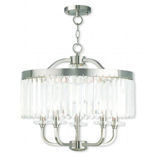 Grammercy 50574-28 Hand Applied Winter Gold Convertible Mini Chandelier & Ceiling Mount Light&#44; 13.5 in.