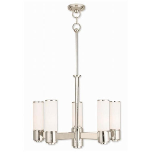 Weston 52105-35 Polished Nickel Dinette Chandelier Light&#44; 19.75 - 62.75 in.