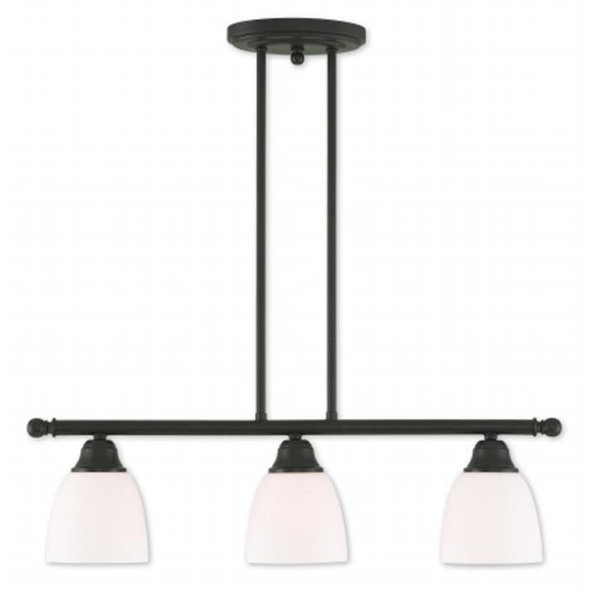 Somerville 53854-07 Bronze Linear Chandelier Light&#44; 14.25 - 44.25 x 5 in.